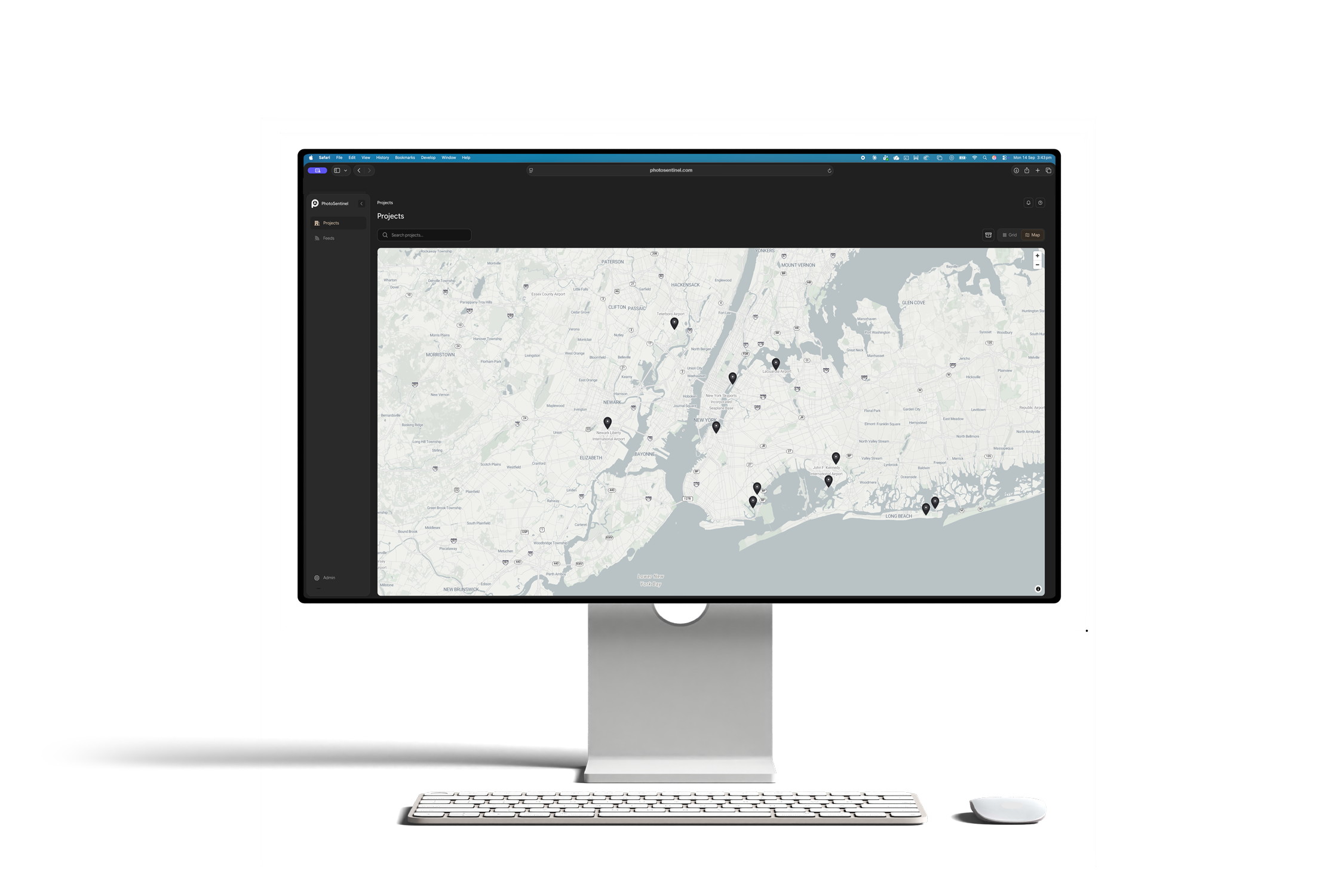 Sentinel OS shown on a desktop display